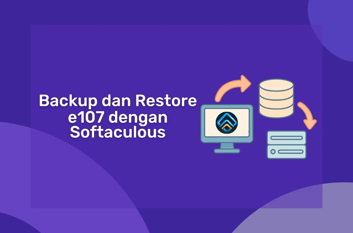 Cara Backup dan Restore e107 dengan Softaculous