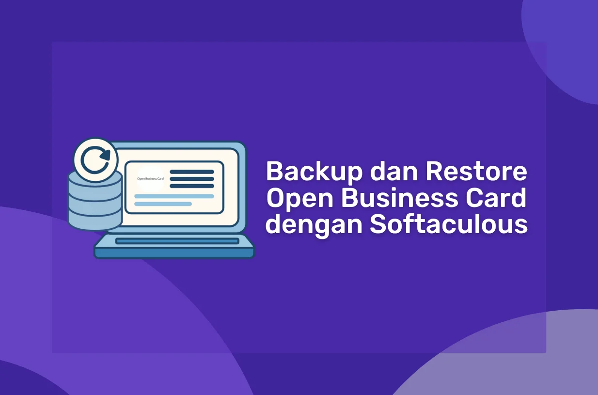 Cara Backup dan Restore Open Business Card dengan Softaculous