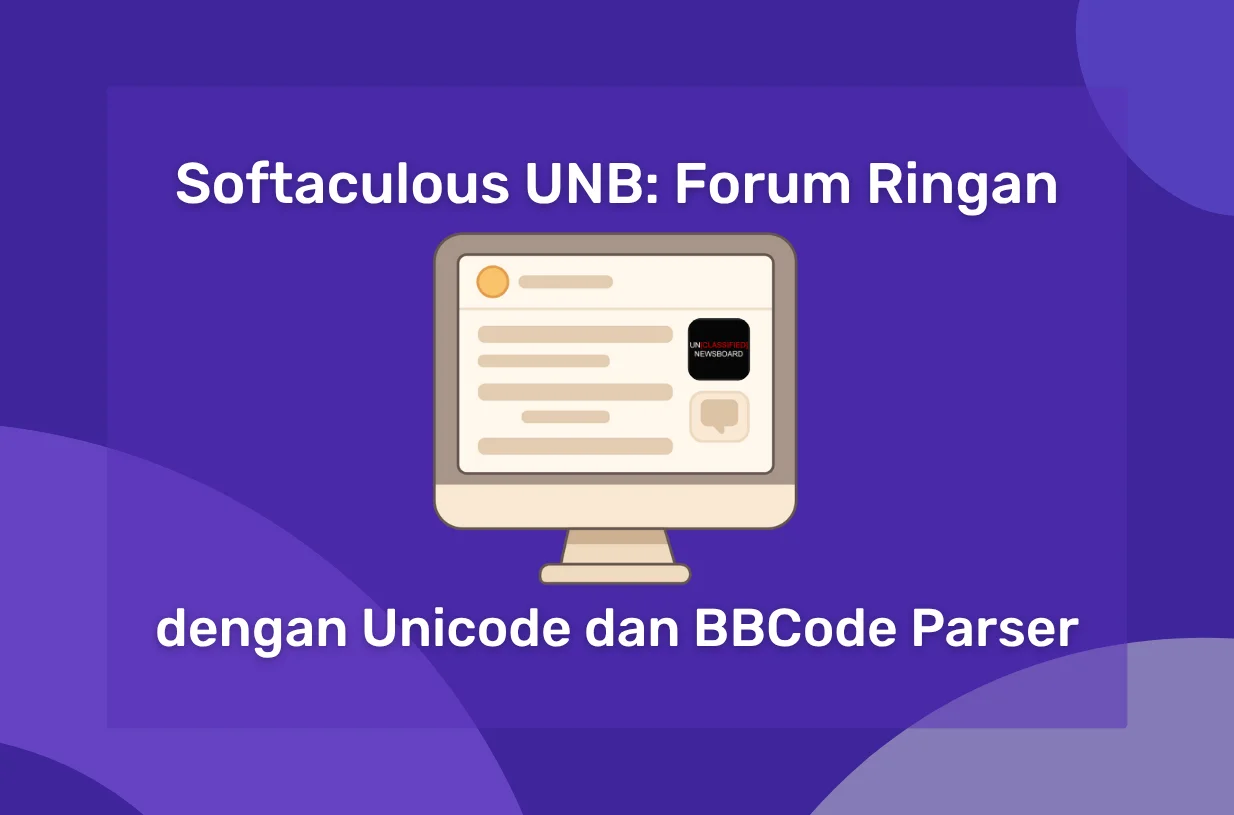 Softaculous UNB: Forum Ringan dengan Unicode dan BBCode Parser
